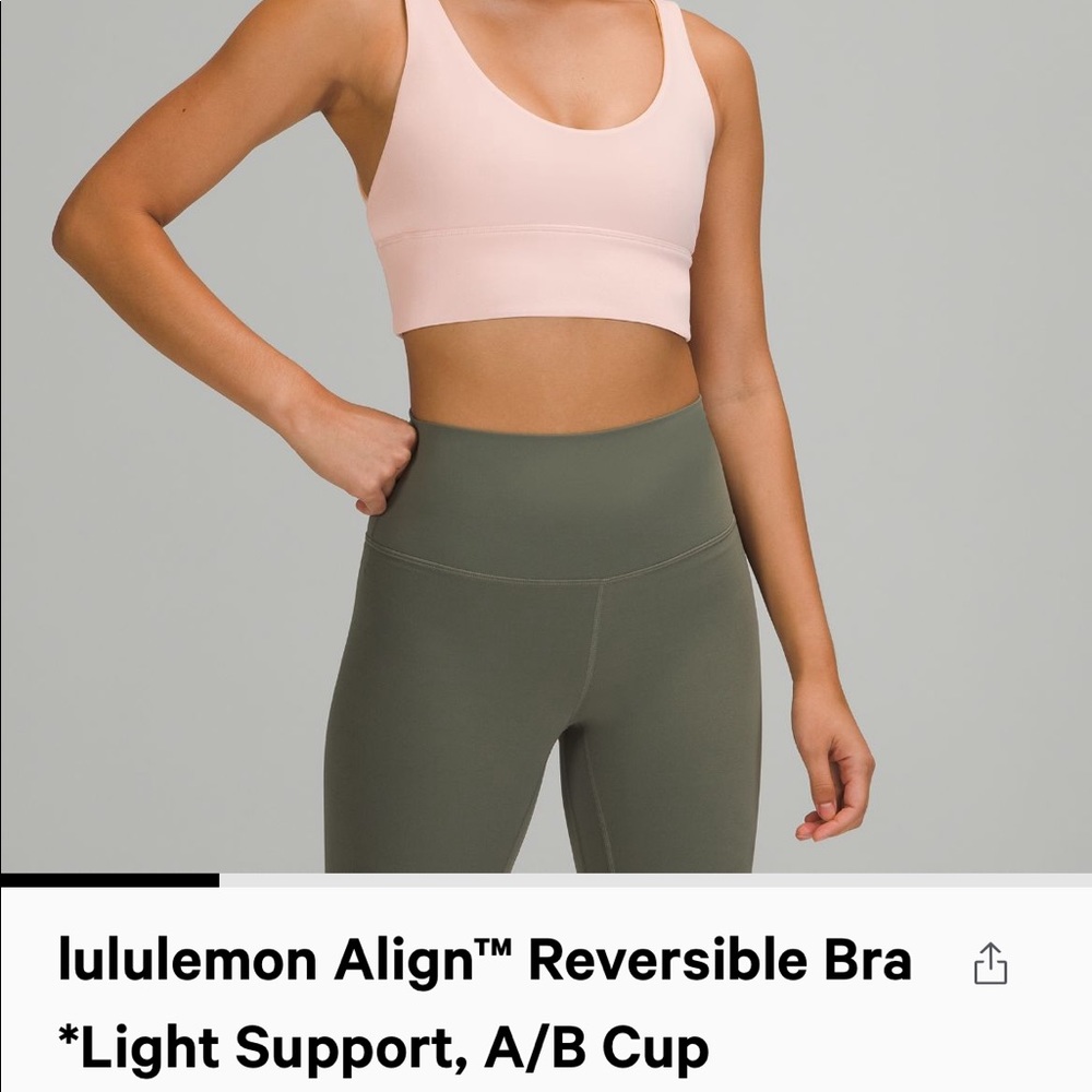 Lululemon align sports bra size 8